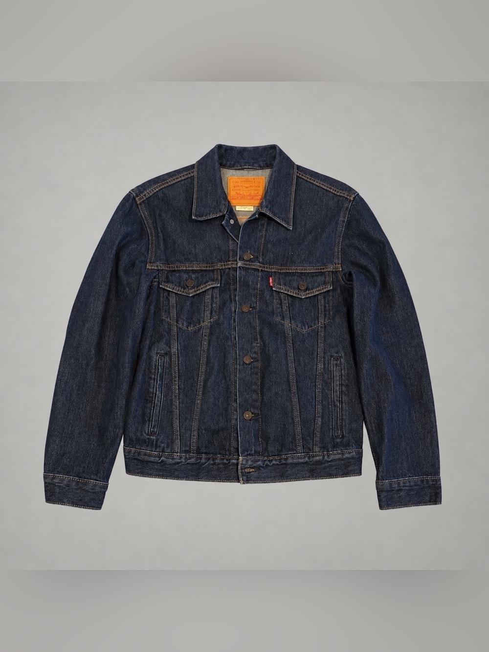 Levi's Dark Blue Denim Trucker Jacket - Picture 2 of 9